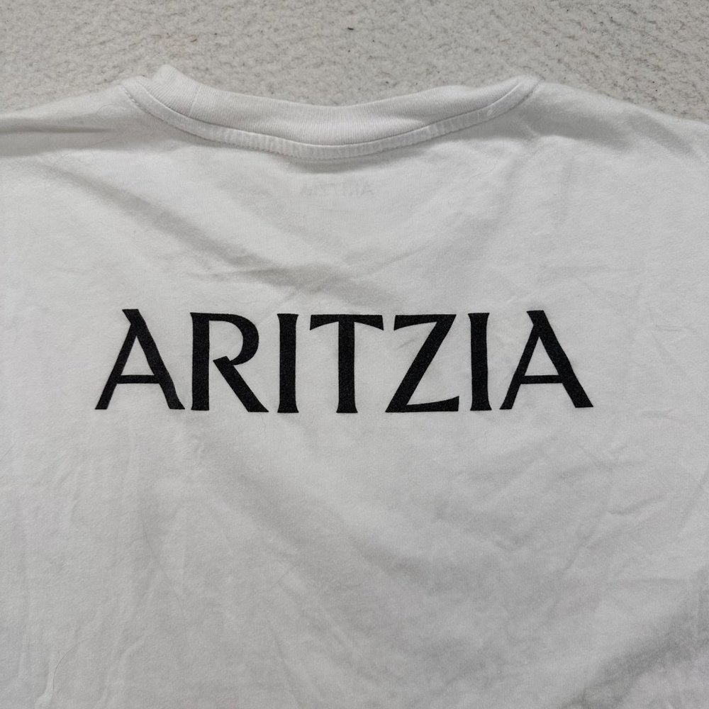 Aritzia | Women's Short Sleeve White Graphic Tee Band Instruments Size Small - Picture 11 of 11